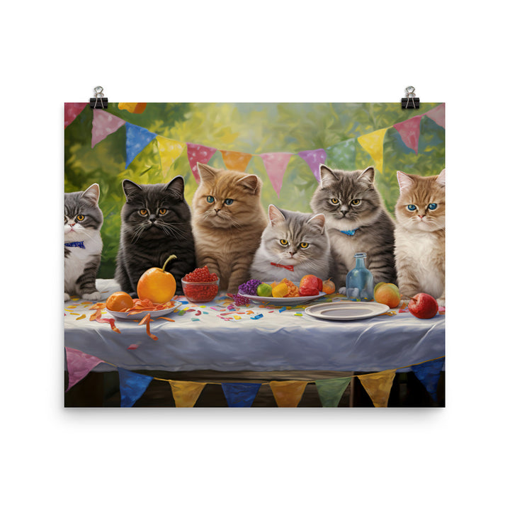 Exotic Shorthair Photo paper poster - PosterfyAI.com