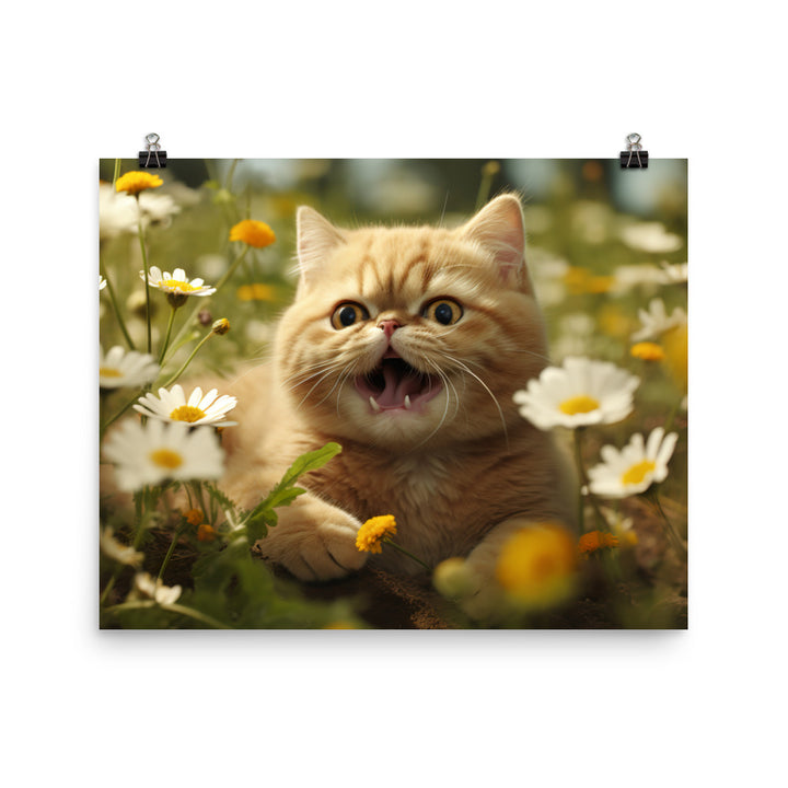 Exotic Shorthair Photo paper poster - PosterfyAI.com