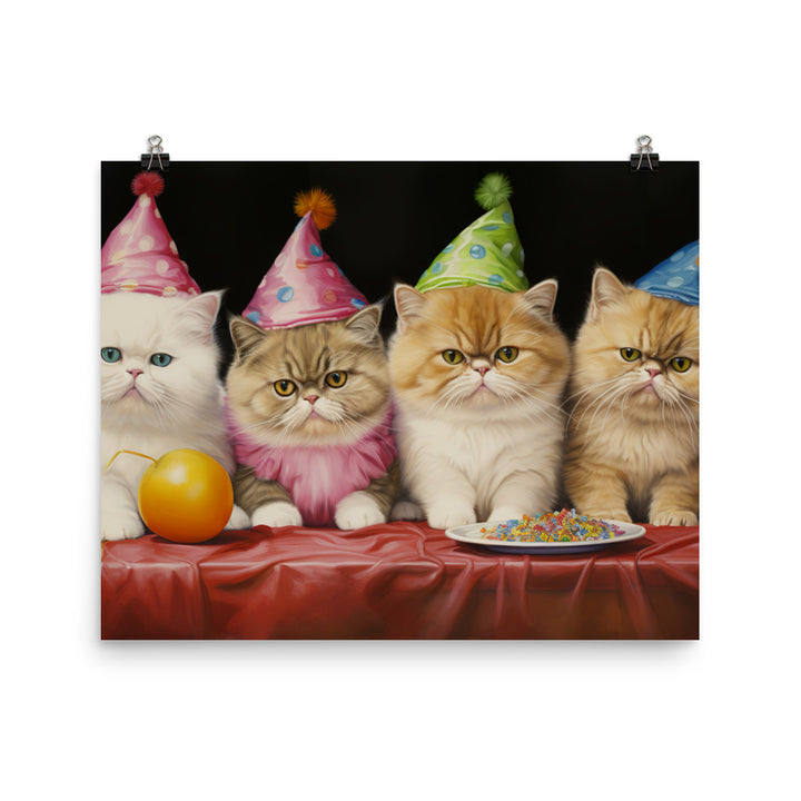 Exotic Shorthair Photo paper poster - PosterfyAI.com