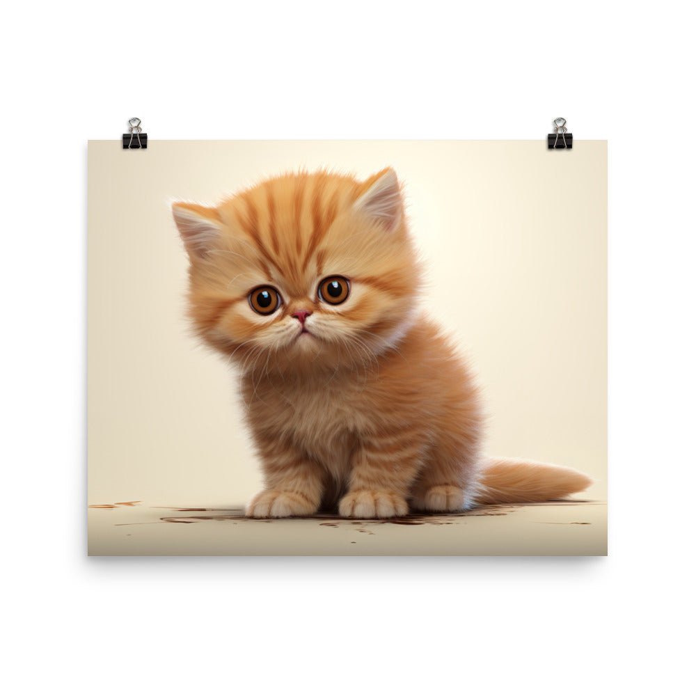 Exotic Shorthair Photo paper poster - PosterfyAI.com