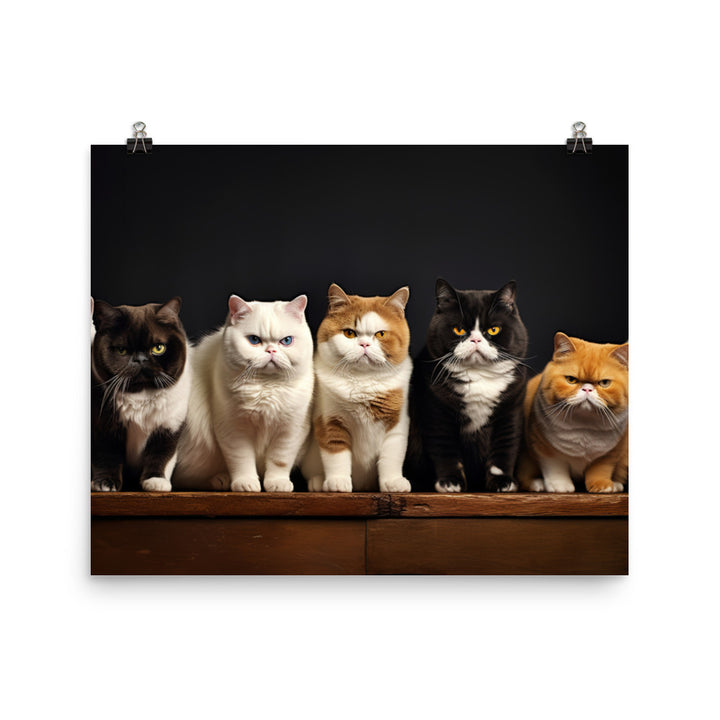 Exotic Shorthair Photo paper poster - PosterfyAI.com