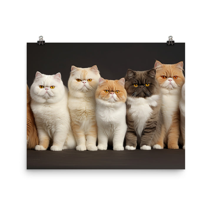 Exotic Shorthair Photo paper poster - PosterfyAI.com