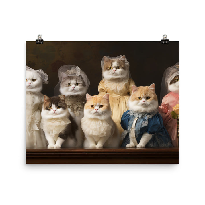 Exotic Shorthair Photo paper poster - PosterfyAI.com