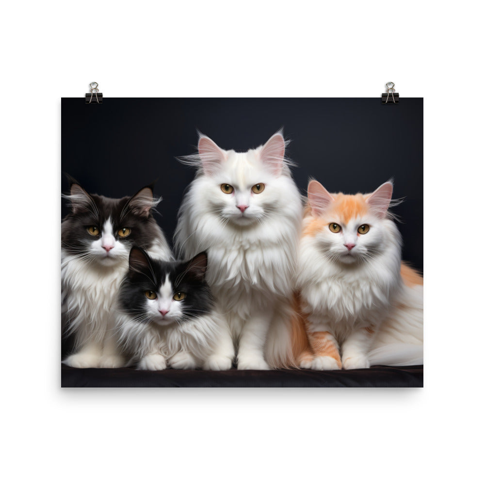 Turkish Van Photo paper poster - PosterfyAI.com