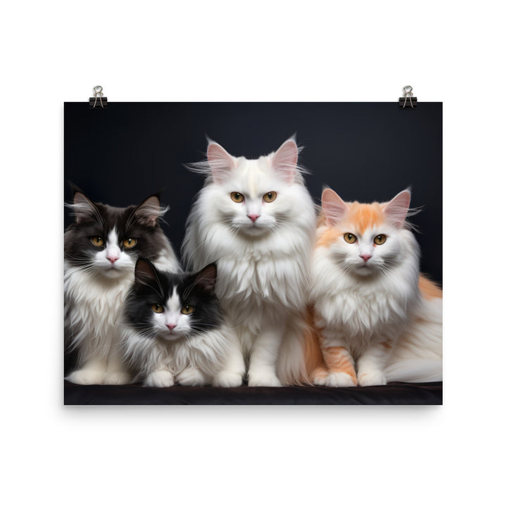 Turkish Van Photo paper poster - PosterfyAI.com