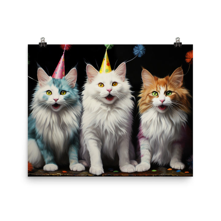 Turkish Van Photo paper poster - PosterfyAI.com