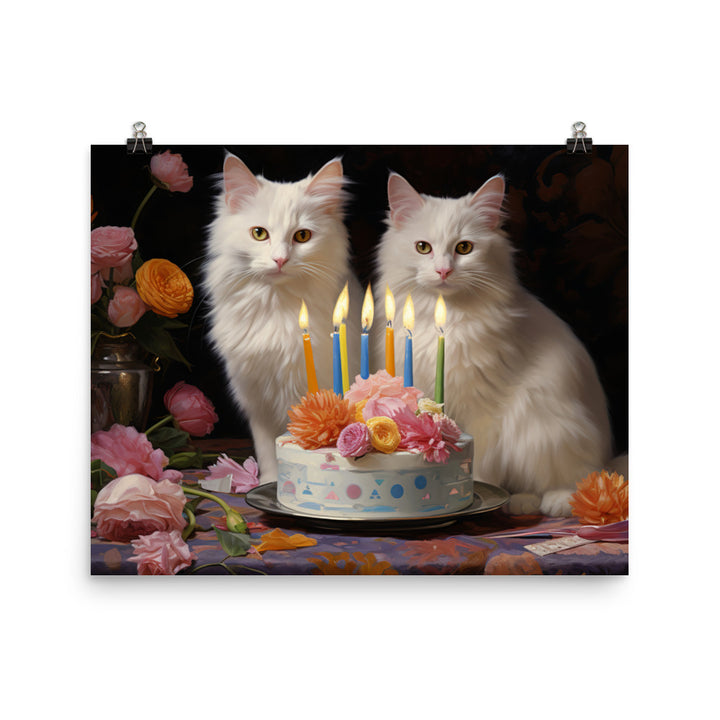 Turkish Van Photo paper poster - PosterfyAI.com