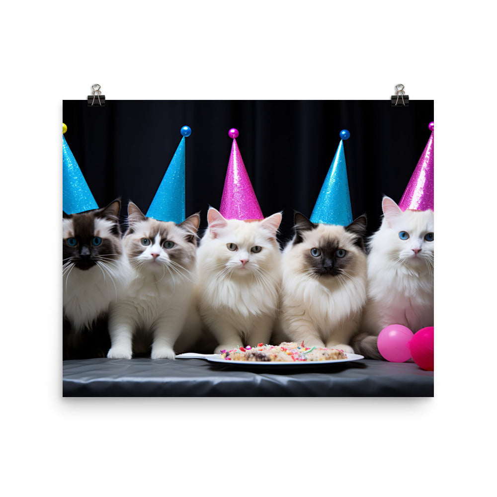 Ragdoll Photo paper poster - PosterfyAI.com