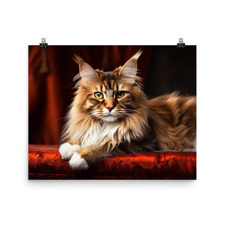 Maine Coon Photo paper poster - PosterfyAI.com