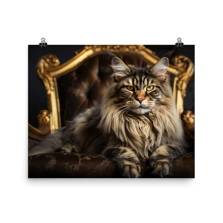Maine Coon Photo paper poster - PosterfyAI.com