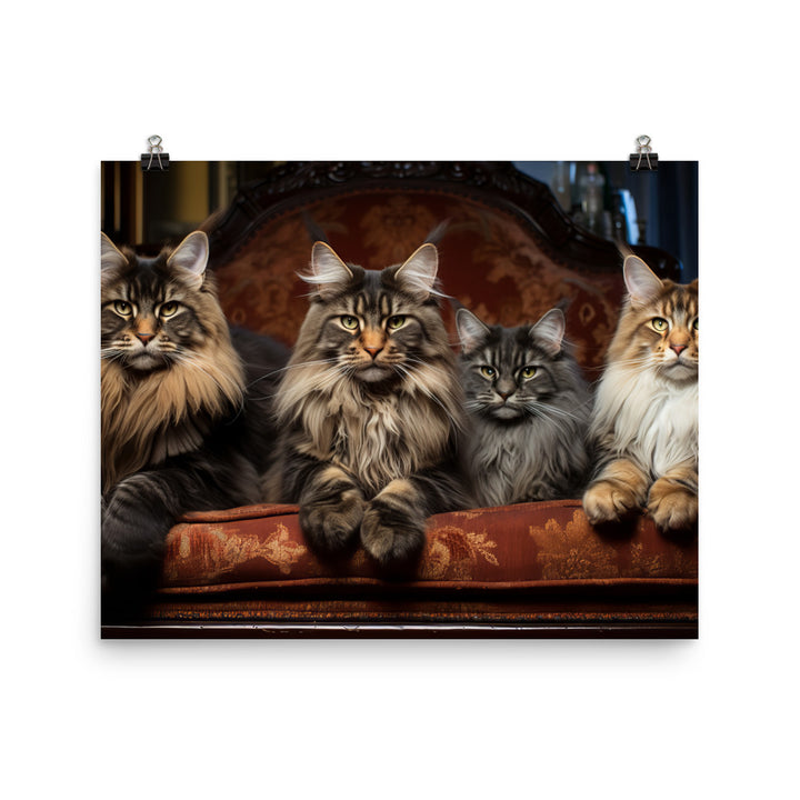 Maine Coon Photo paper poster - PosterfyAI.com