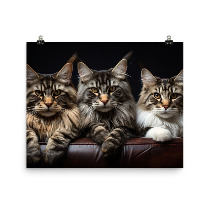 Maine Coon Photo paper poster - PosterfyAI.com
