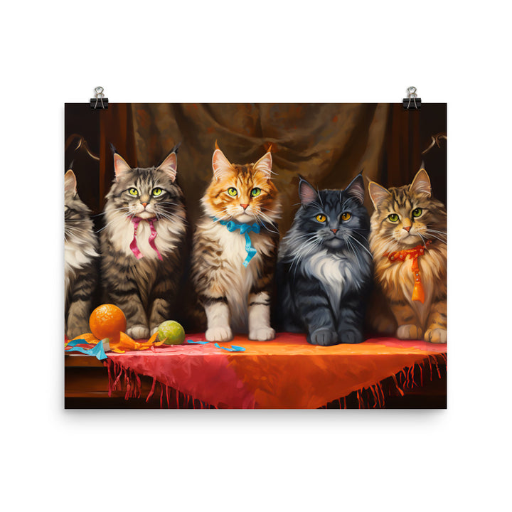 Maine Coon Photo paper poster - PosterfyAI.com