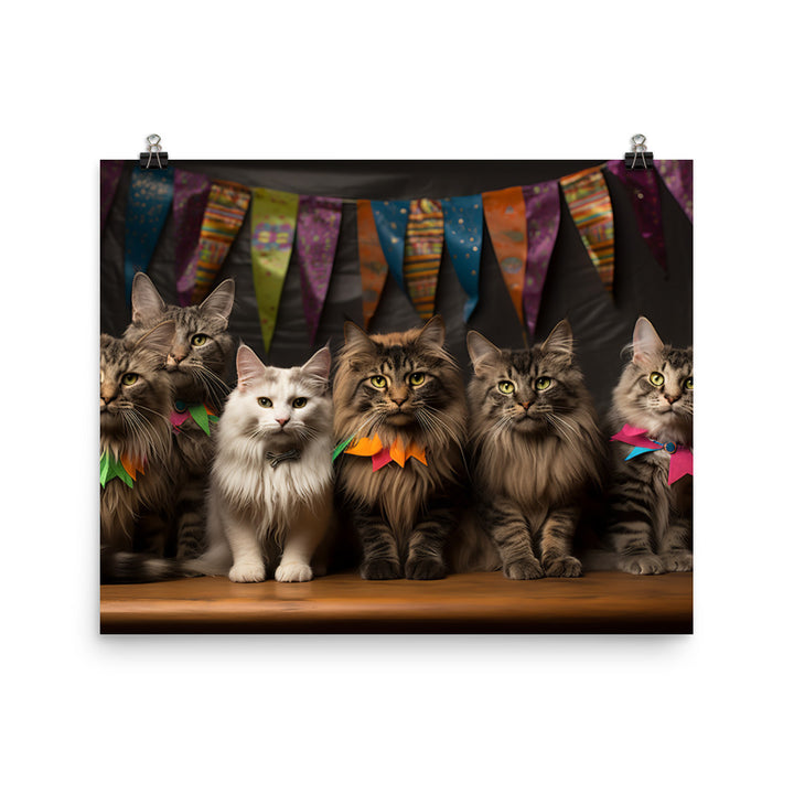 Maine Coon Photo paper poster - PosterfyAI.com