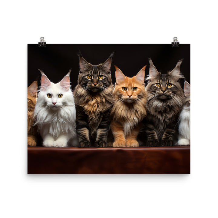 Maine Coon Photo paper poster - PosterfyAI.com