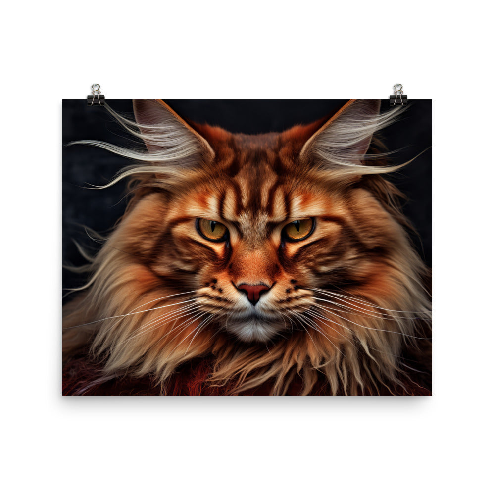 Maine Coon Photo paper poster - PosterfyAI.com