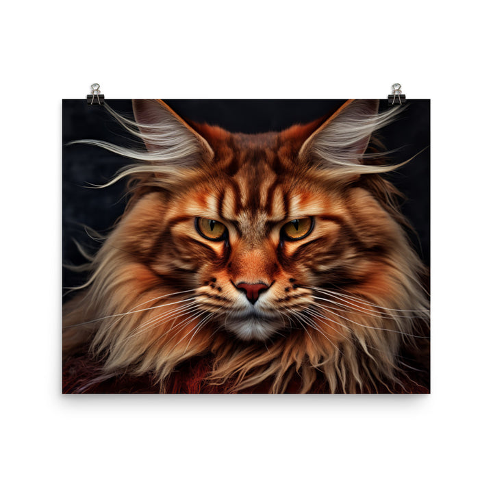 Maine Coon Photo paper poster - PosterfyAI.com