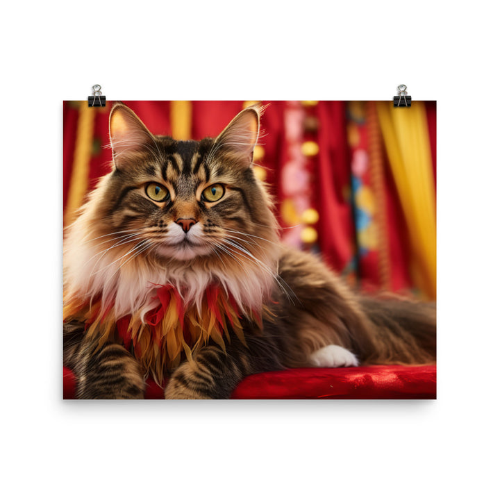 Maine Coon Photo paper poster - PosterfyAI.com