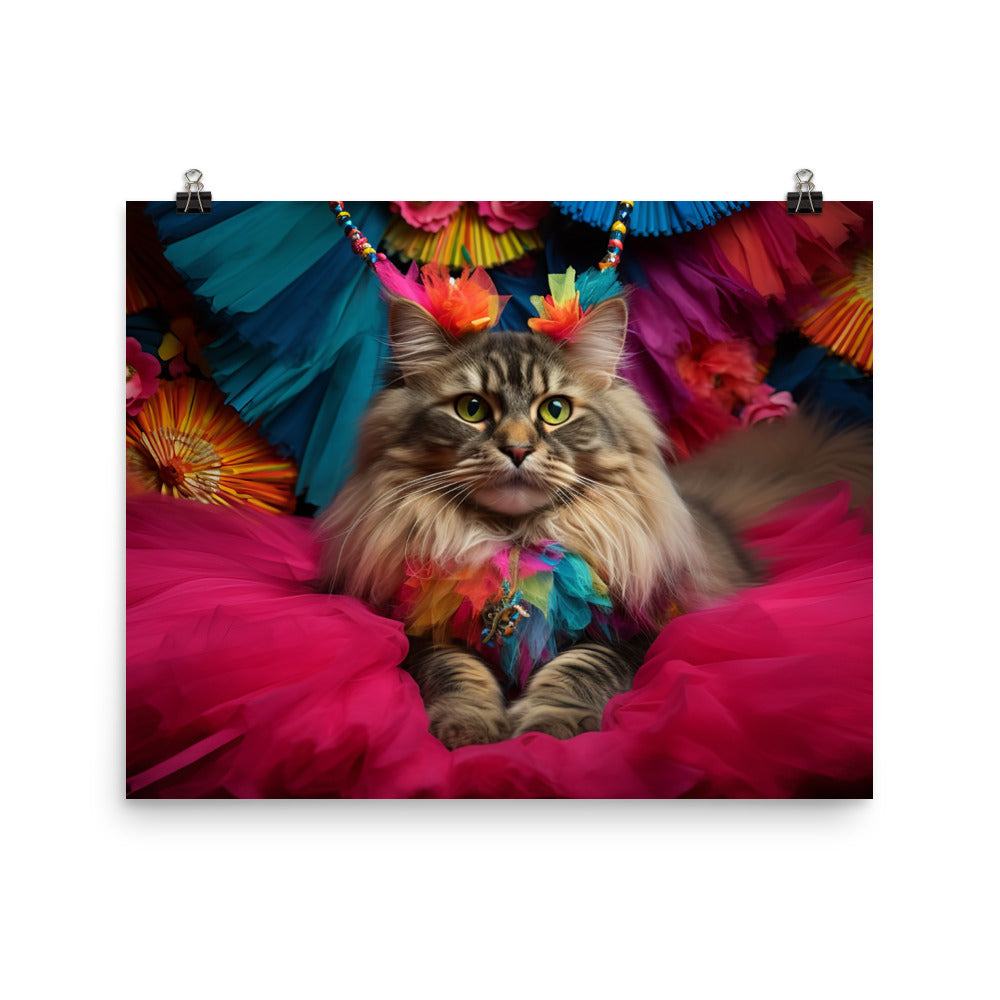 Maine Coon Photo paper poster - PosterfyAI.com