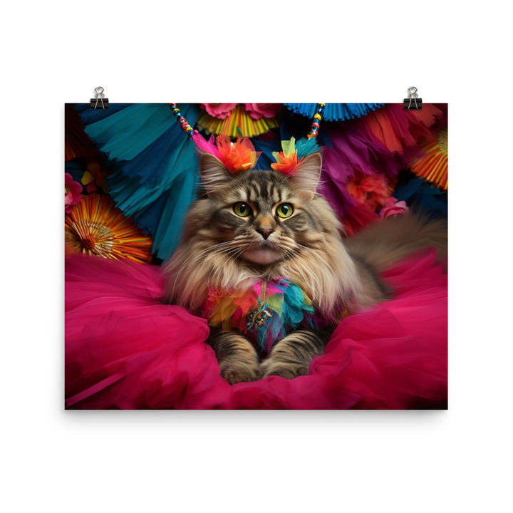Maine Coon Photo paper poster - PosterfyAI.com