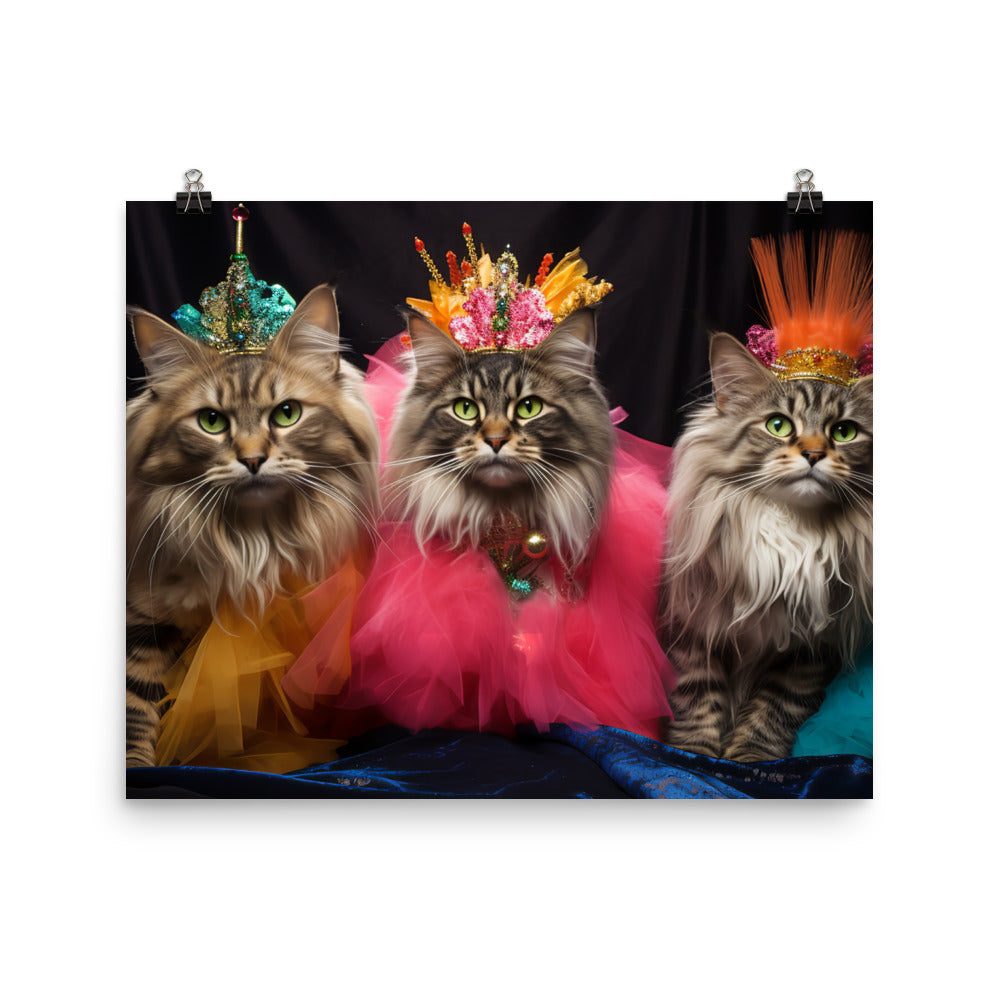 Maine Coon Photo paper poster - PosterfyAI.com