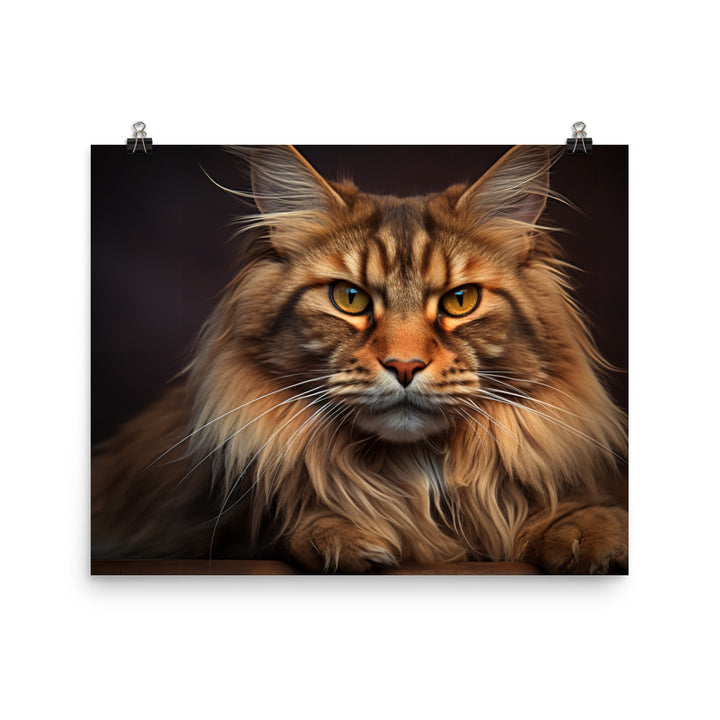 Maine Coon Photo paper poster - PosterfyAI.com