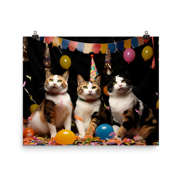 Japanese Bobtail Photo paper poster - PosterfyAI.com