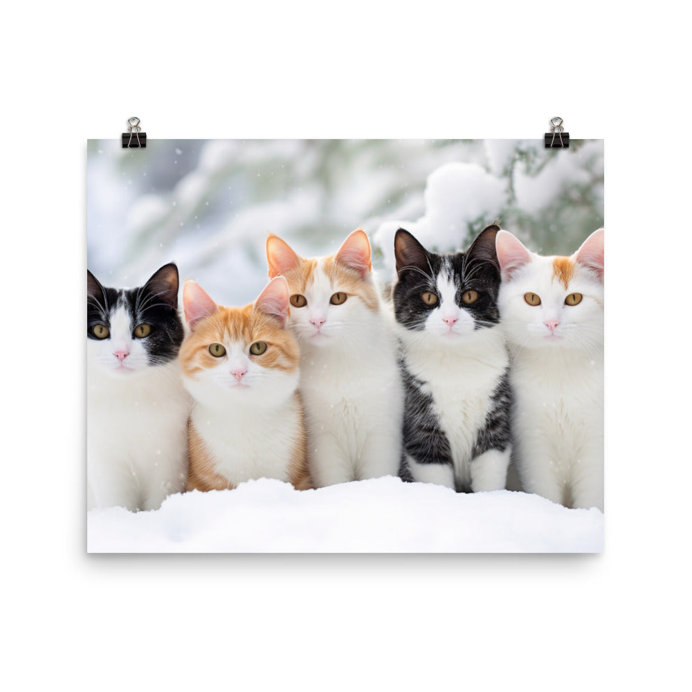 Japanese Bobtail Photo paper poster - PosterfyAI.com