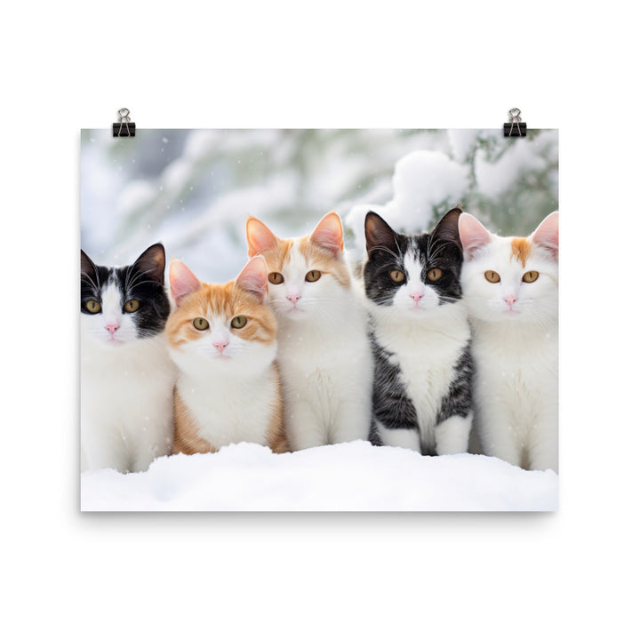 Japanese Bobtail Photo paper poster - PosterfyAI.com