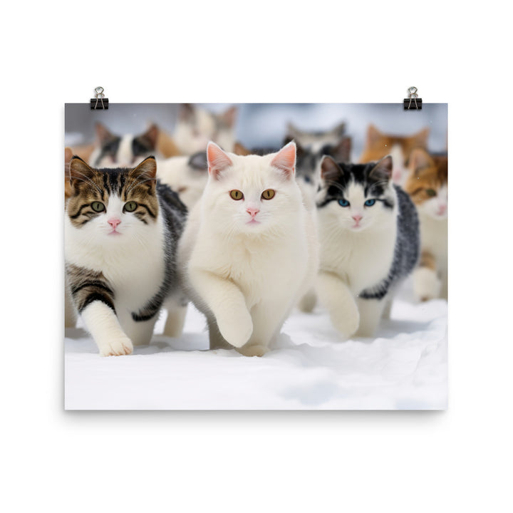 Japanese Bobtail Photo paper poster - PosterfyAI.com