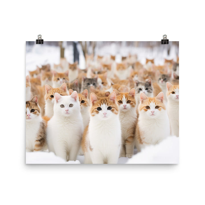 Japanese Bobtail Photo paper poster - PosterfyAI.com