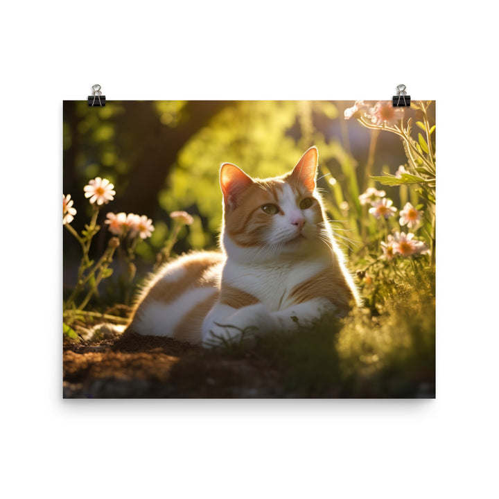 Japanese Bobtail Photo paper poster - PosterfyAI.com