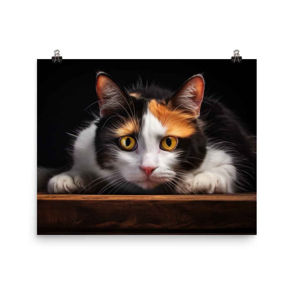 Japanese Bobtail Photo paper poster - PosterfyAI.com