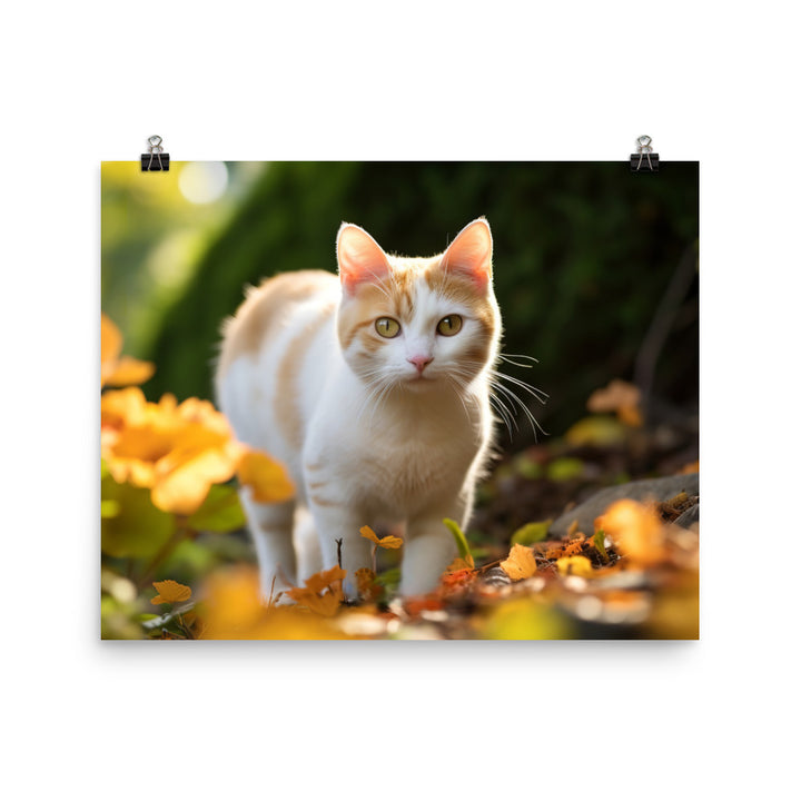 Japanese Bobtail Photo paper poster - PosterfyAI.com