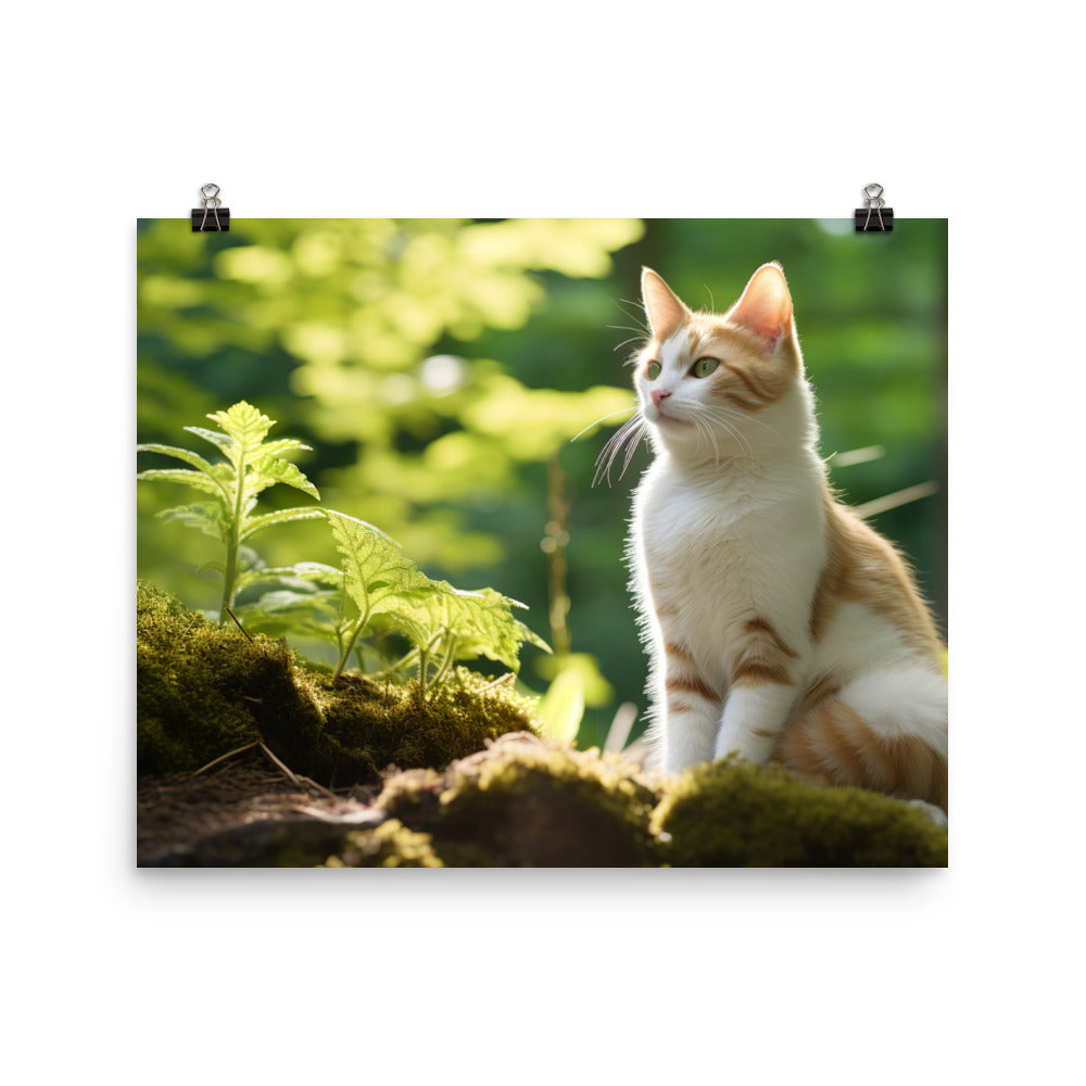 Japanese Bobtail Photo paper poster - PosterfyAI.com