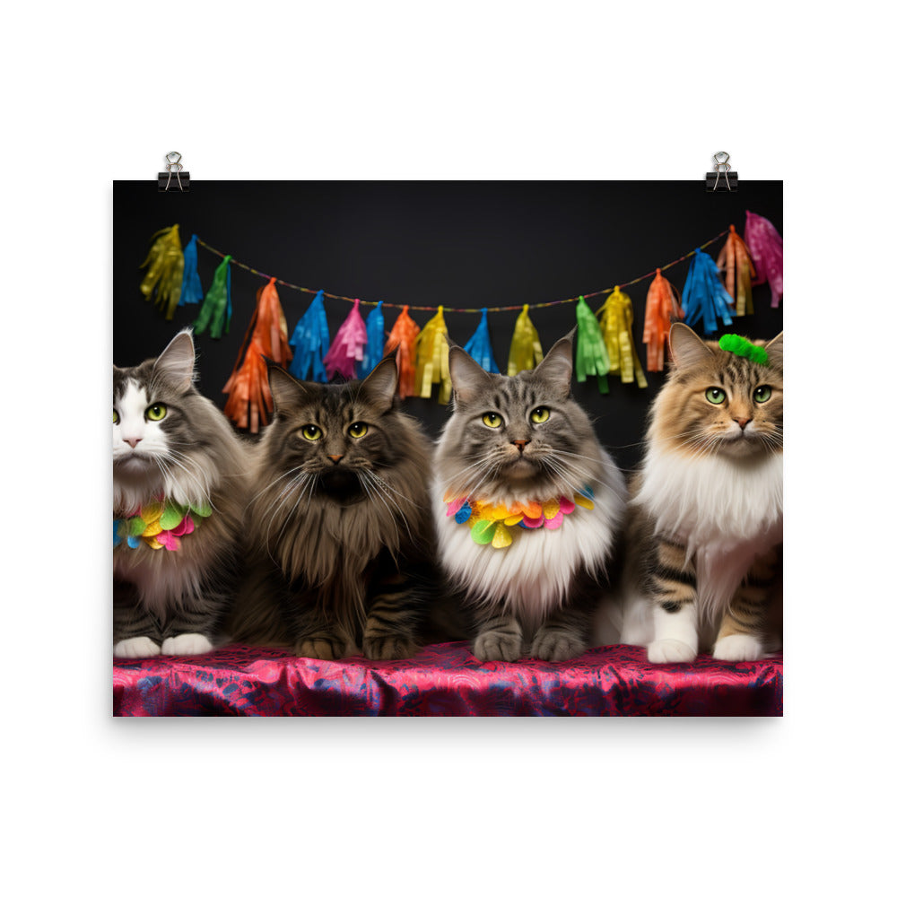Norwegian Forest Photo paper poster - PosterfyAI.com