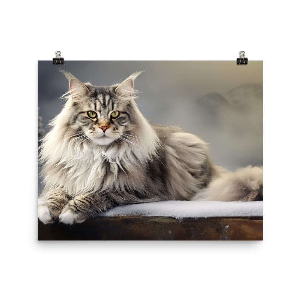 Norwegian Forest Photo paper poster - PosterfyAI.com