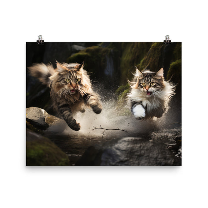 Norwegian Forest Photo paper poster - PosterfyAI.com