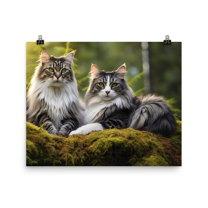 Norwegian Forest Photo paper poster - PosterfyAI.com