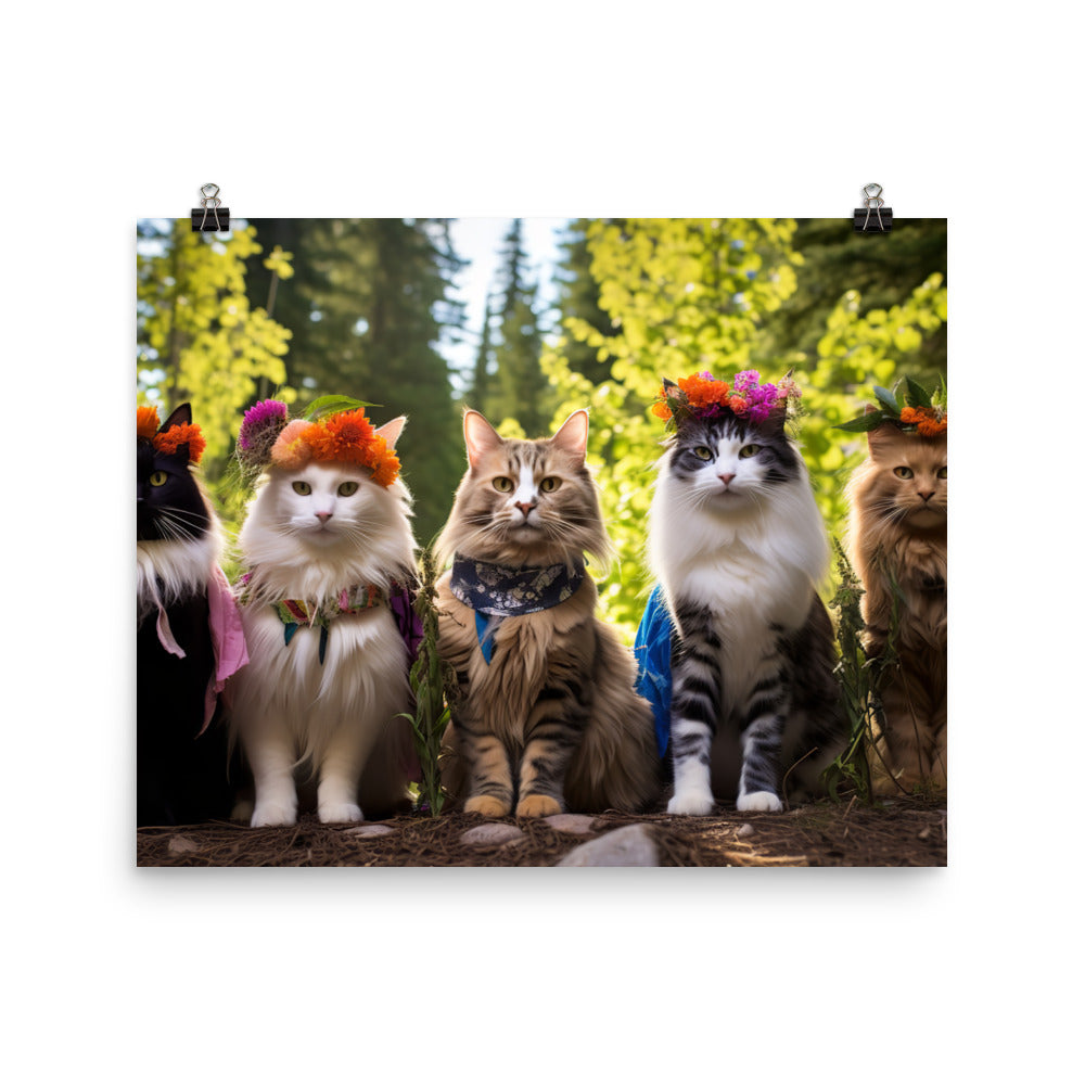 Norwegian Forest Photo paper poster - PosterfyAI.com