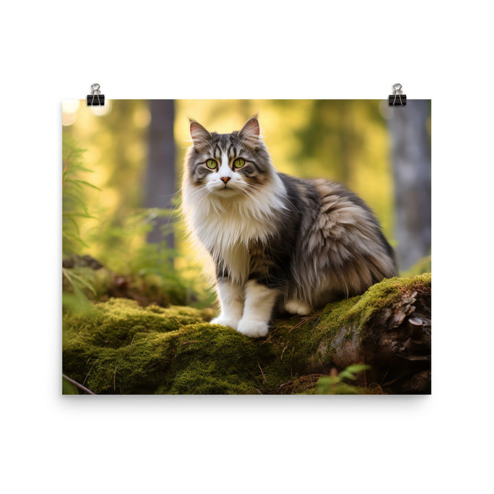 Norwegian Forest Photo paper poster - PosterfyAI.com