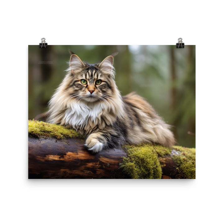 Norwegian Forest Photo paper poster - PosterfyAI.com