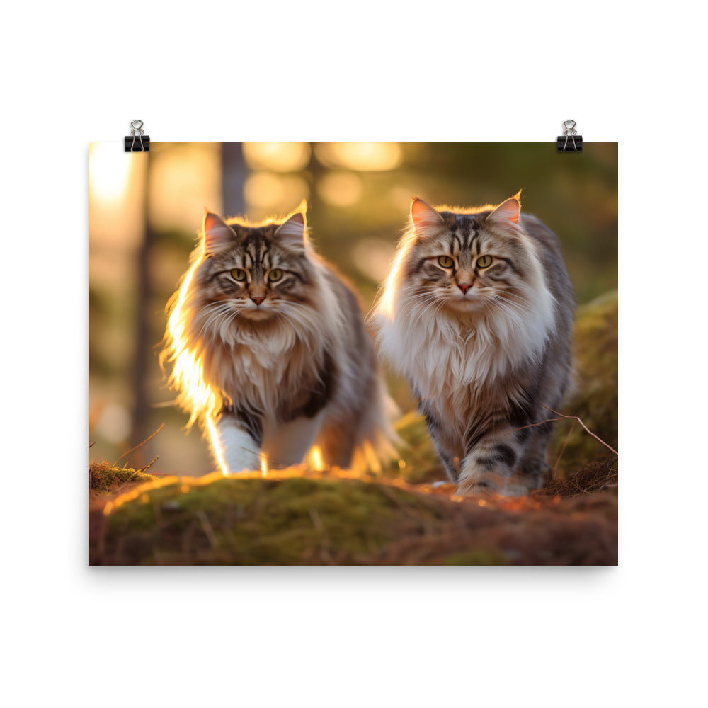 Norwegian Forest Photo paper poster - PosterfyAI.com