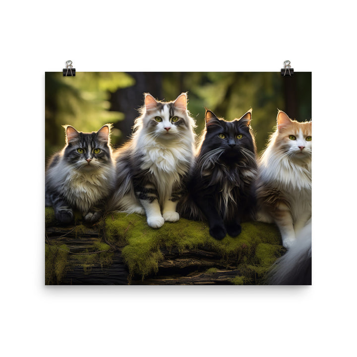Norwegian Forest Photo paper poster - PosterfyAI.com