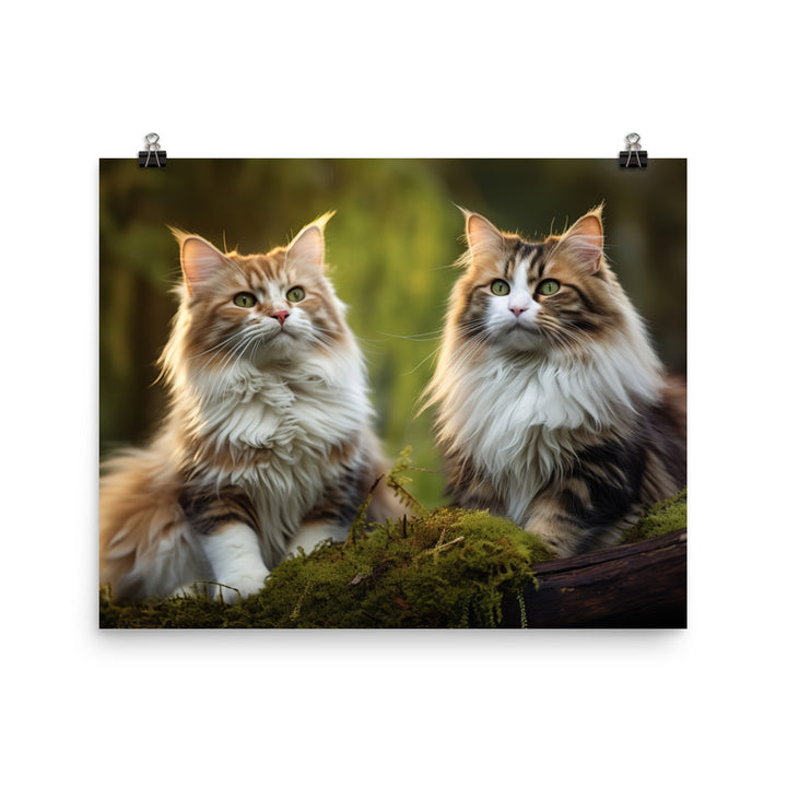 Norwegian Forest Photo paper poster - PosterfyAI.com