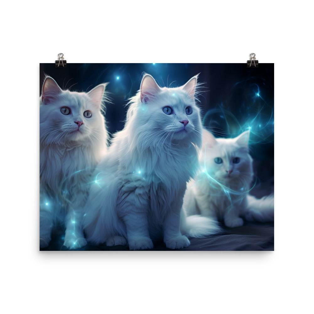 Turkish Angora Photo paper poster - PosterfyAI.com