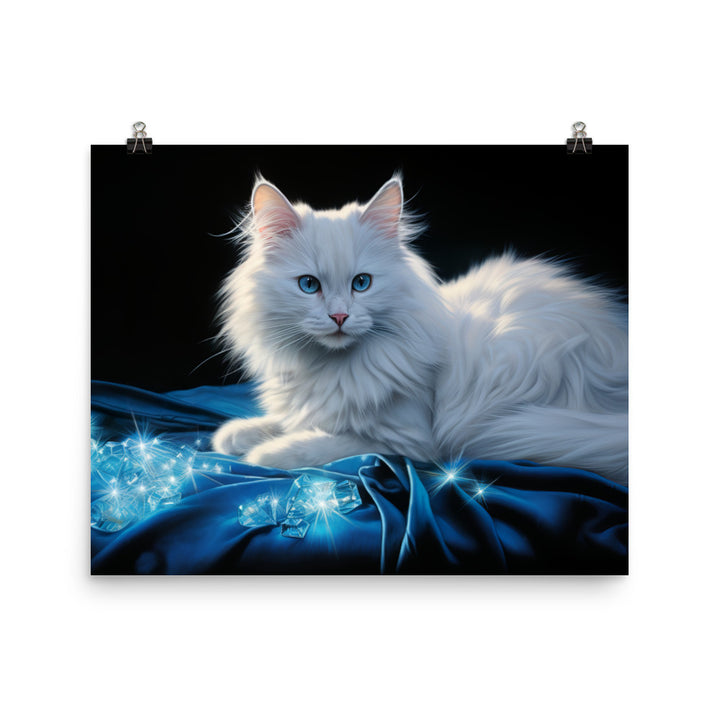 Turkish Angora Photo paper poster - PosterfyAI.com