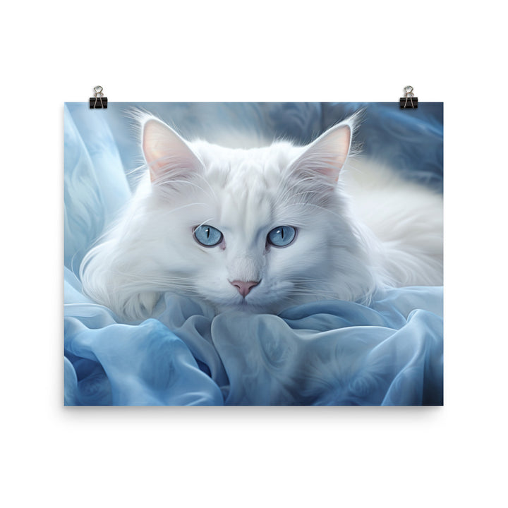 Turkish Angora Photo paper poster - PosterfyAI.com