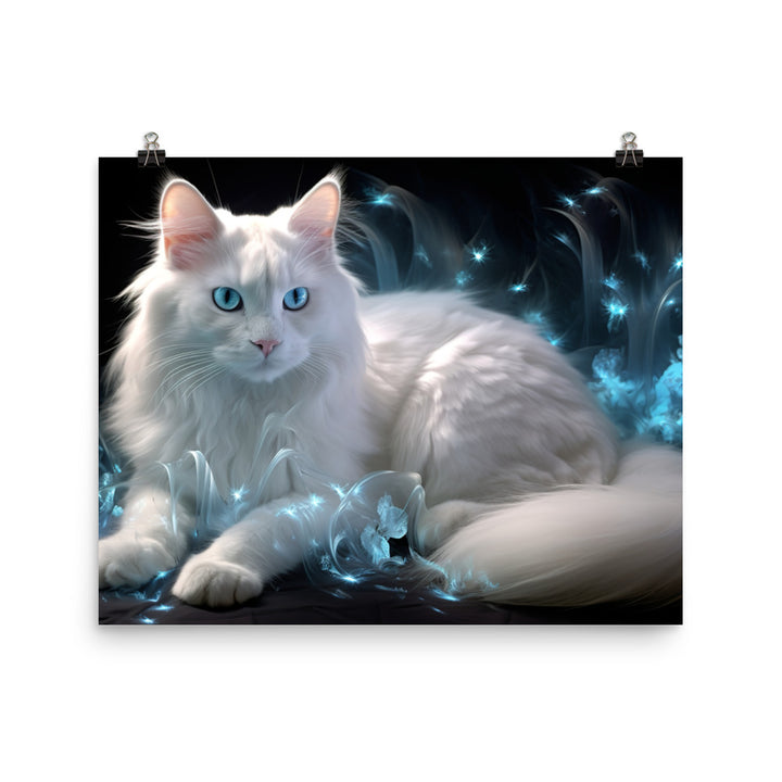Turkish Angora Photo paper poster - PosterfyAI.com