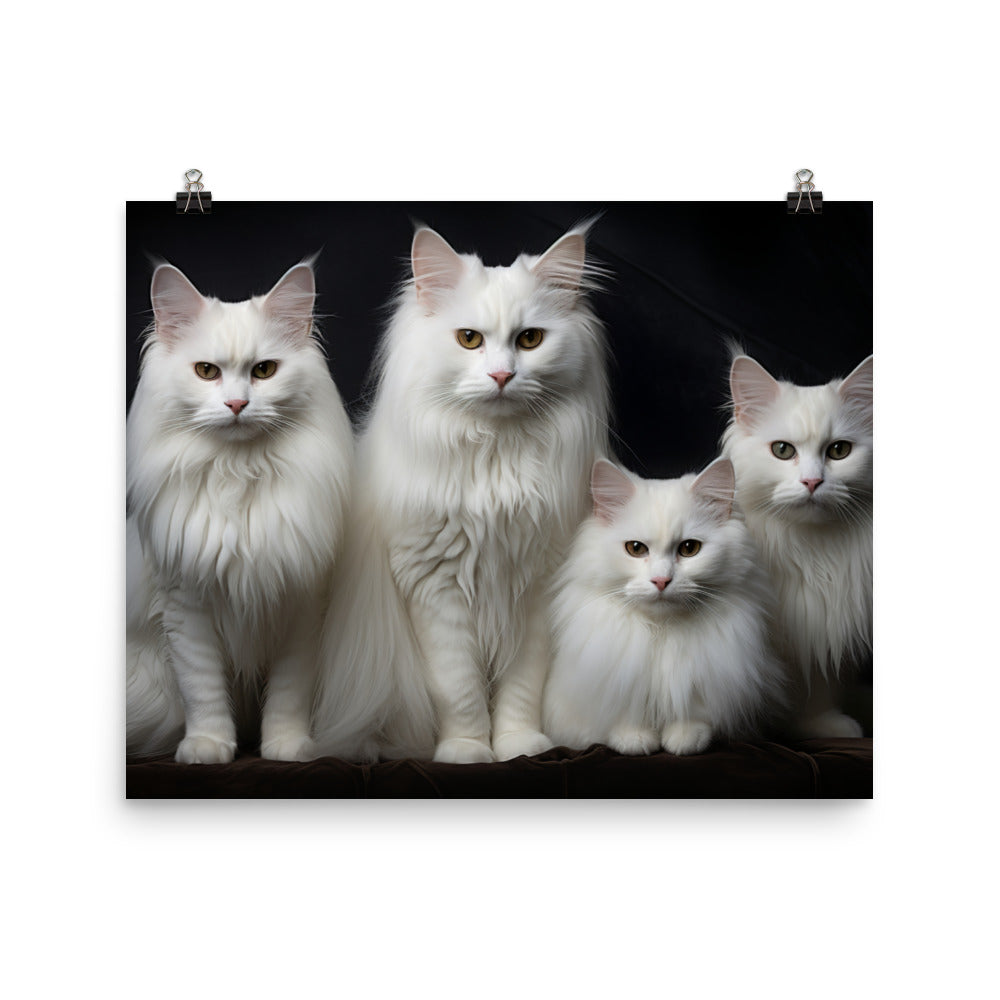 Turkish Angora Photo paper poster - PosterfyAI.com